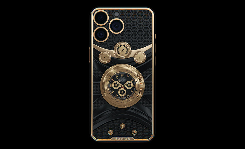 В России представили iPhone 14 Pro Max со встроенными Rolex Daytona, можно оформить предзаказ на iPhone 15 Pro Max Daytona